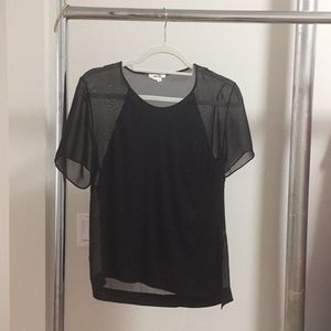 HELMUT LANG tee with sheer back